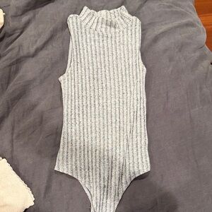Mock neck sweater body suit
